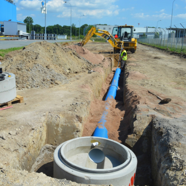 Vykopané inženýrské sítě